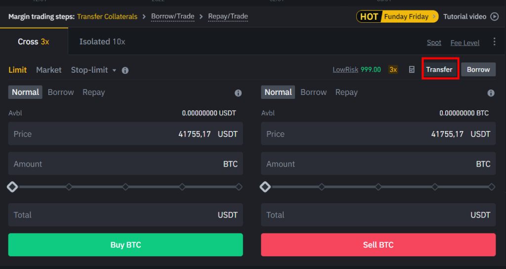 Margin Binance